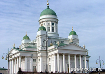 Лютеранский собор в центре ХЕЛЬСИНКИ (HELSINKI)