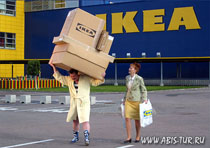 Очень много покупок в магазине Икея (Ikea) 